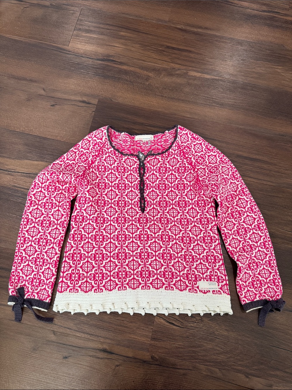 Odd Molly 421 100% Cotton Cinch Waist Pullover Sweater